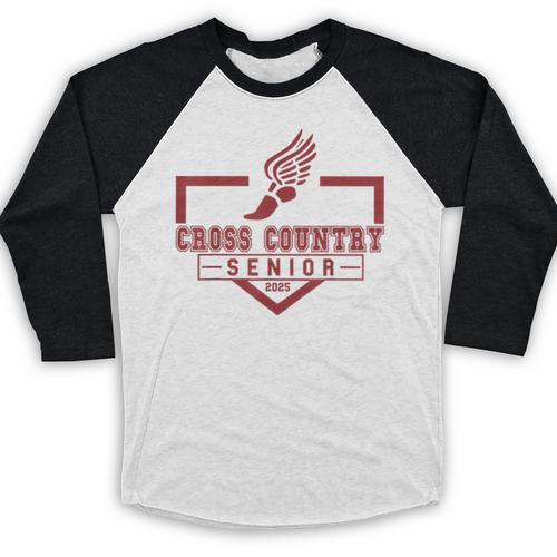 Cross Country Senior Night Senior 2025 Graduation Party 47 Baseball Raglan Shirt - Best Gift Smart