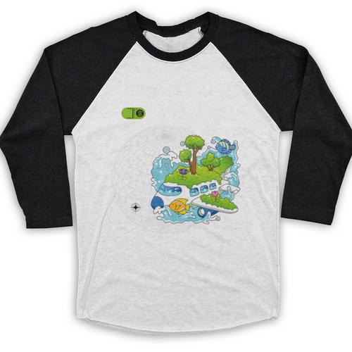 Frutiger Aero Y2K Fashion Trends Statement Piece Tech Orbite Premium Tri-Blend Baseball Raglan Shirt - Figerry