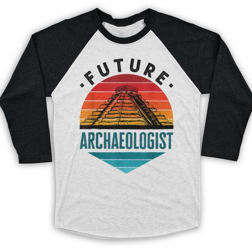 Future Archaeologist Pyramid Archaeology Student Graduation Baseball Raglan Shirt - Best Gift Smart