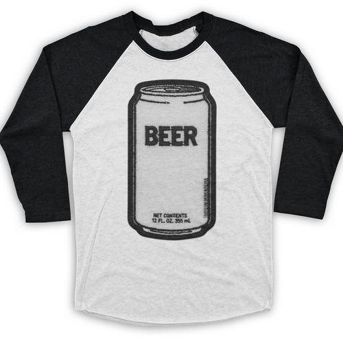 Generic Beer 1980s 80s Nostalgia Premium Tri-Blend Baseball Raglan Shirt - Figerry