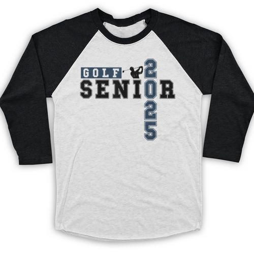 Golf Senior Night Golf Senior 2025 Graduation 63 Baseball Raglan Shirt - Best Gift Smart