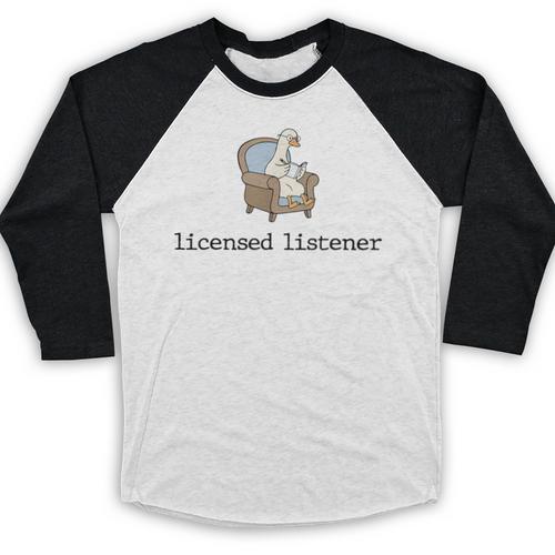 Goose Licensed Listener Psychology School Graduation Baseball Raglan Shirt - Best Gift Smart