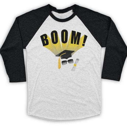 Graduation Cap And Diploma For Proud Graduation Baseball Raglan Shirt - Best Gift Smart