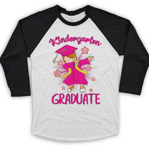 Graduation Kindergarten Last Day Of School Shirt Baseball Raglan Shirt - Best Gift Smart