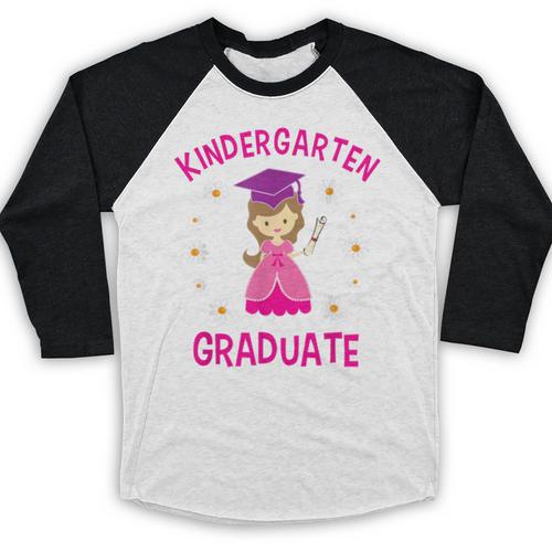 Graduation Kindergarten Last Day Of School Shirt Girls Baseball Raglan Shirt - Best Gift Smart