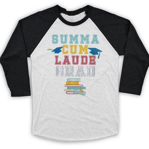 Graduation Summa Cum Laude College Honors Baseball Raglan Shirt - Best Gift Smart