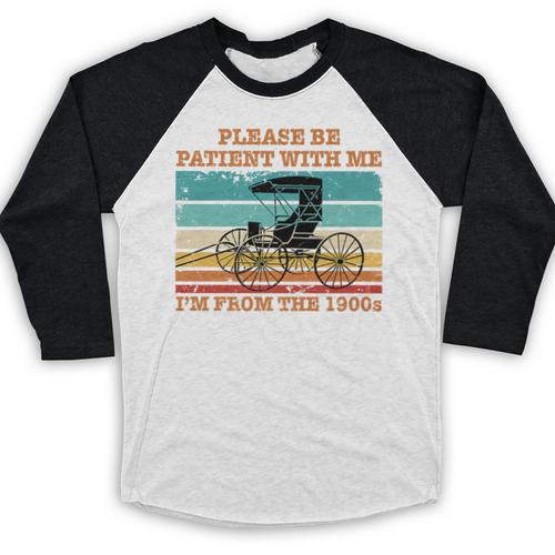 I'm From The 1900s Vintage Retirement Premium Baseball Raglan Shirt - Figerry