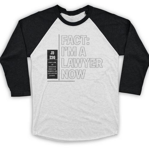 JD ESQ Law Graduate Fact I’m a Lawyer Now Graduation Baseball Raglan Shirt - Best Gift Smart