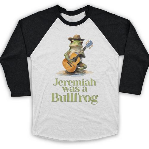 Jeremiah Was A Bullfrog A Classic Rock Nostalgia Trip Premium Tri-Blend Baseball Raglan Shirt - Figerry