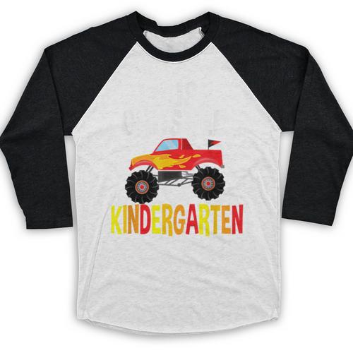 I Just Crushed Kindergarten Monster Graduation Shirt Baseball Raglan Shirt - Best Gift Smart