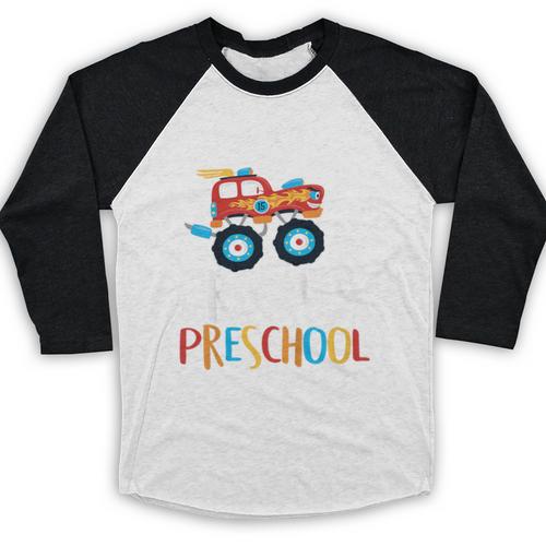 Kids I Just Crushed Preschool Monster Graduation Pre-K Shirt Baseball Raglan Shirt - Best Gift Smart