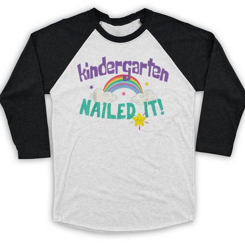 Kindergarten Graduation Nailed It Kids 2021 Baseball Raglan Shirt - Best Gift Smart