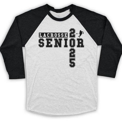 Lacrosse Senior Night Lacrosse Senior 2025 Graduation 29 Baseball Raglan Shirt - Best Gift Smart