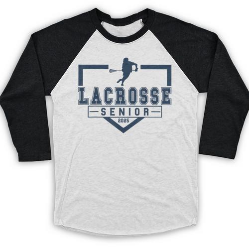 Lacrosse Senior Night Lacrosse Senior 2025 Graduation 33 Baseball Raglan Shirt - Best Gift Smart