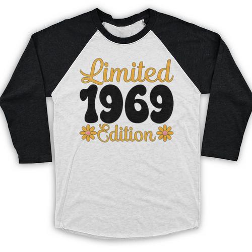 Limited 1969 Edition Retro Nostalgia Art Premium Baseball Raglan Shirt - Figerry