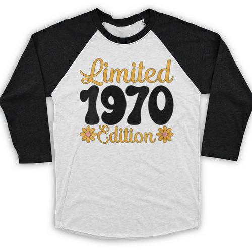 Limited 1970 Edition Retro Vintage 70s Nostalgia Baseball Raglan Shirt - Figerry