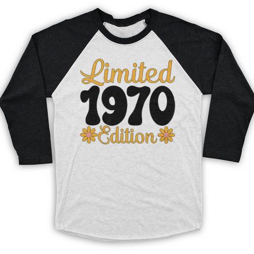 Limited 1970 Edition Retro Vintage 70s Nostalgia Premium Baseball Raglan Shirt - Figerry