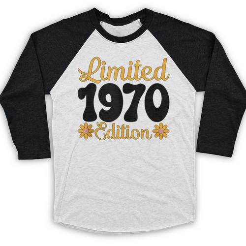 Limited 1970 Edition Retro Vintage 70s Nostalgia Baseball Raglan Shirt - Figerry