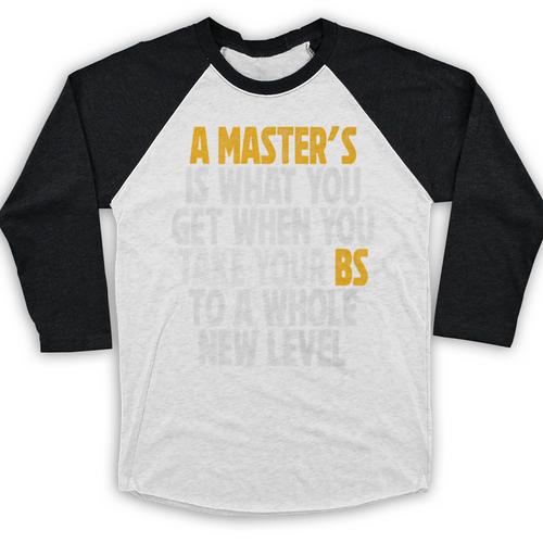 Master Degree When You Take Bs To New Level Graduation Premium Baseball Raglan Shirt - Best Gift Smart