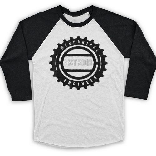 Mechanical Engineers 2018 Tshirt Gears Graduation Tee Baseball Raglan Shirt - Best Gift Smart