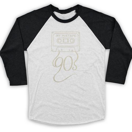 My Mixtape 90s – Retro Cassette Tape Nostalgia Premium Tri-Blend Baseball Raglan Shirt - Figerry
