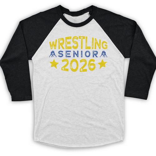Night Wrestling Senior 2026 Graduation Baseball Raglan Shirt - Best Gift Smart