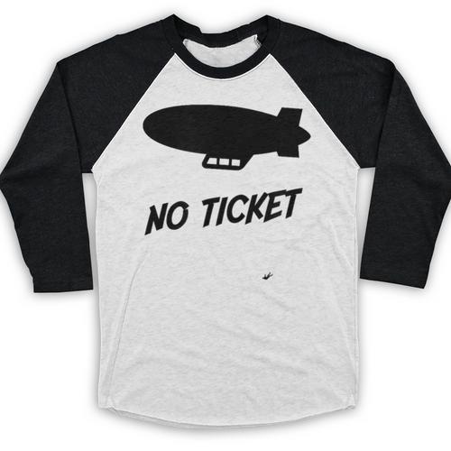 No Ticket Jones 80's Nostalgia Baseball Raglan Shirt - Figerry