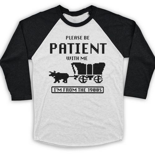 Be Patient With Me I'm From The 1900s Premium Tri-Blend Baseball Raglan Shirt - Figerry
