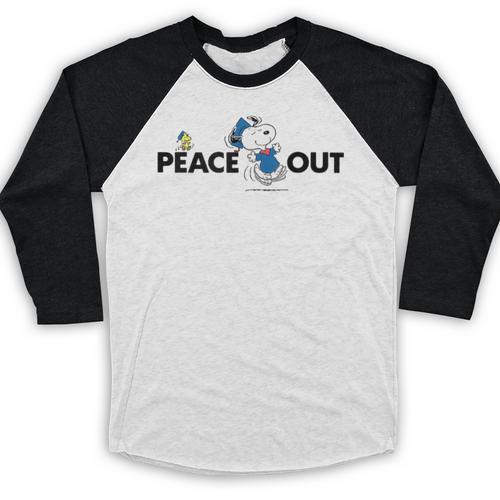 Peanuts Graduation Peace Out Snoopy Woodstock Baseball Raglan Shirt - Best Gift Smart