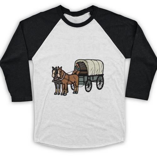 Please Be Patient I'm From The 1900s Amish Wagon & Vintage Premium Baseball Raglan Shirt - Figerry