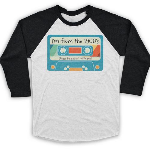 Please Be Patient With Me I'm From The 1900s Dad Premium Baseball Raglan Shirt - Figerry