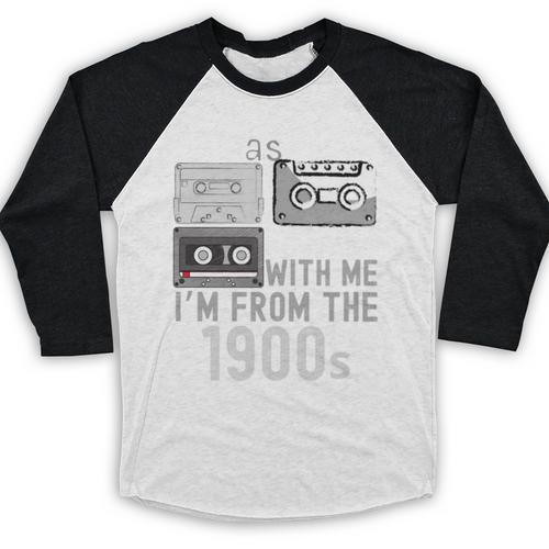 Please Be Patient With Me I'm From The 1900s Retired Fathers Baseball Raglan Shirt - Figerry
