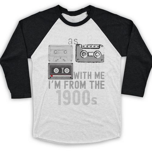 Please Be Patient With Me I'm From The 1900s Retired Fathers Premium Baseball Raglan Shirt - Figerry
