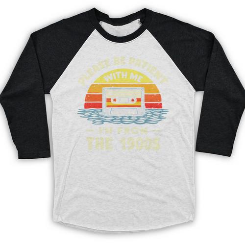 Please Be Patient With Me I'm From The 1900s Shirt Men Women Premium Tri-Blend Baseball Raglan Shirt - Figerry