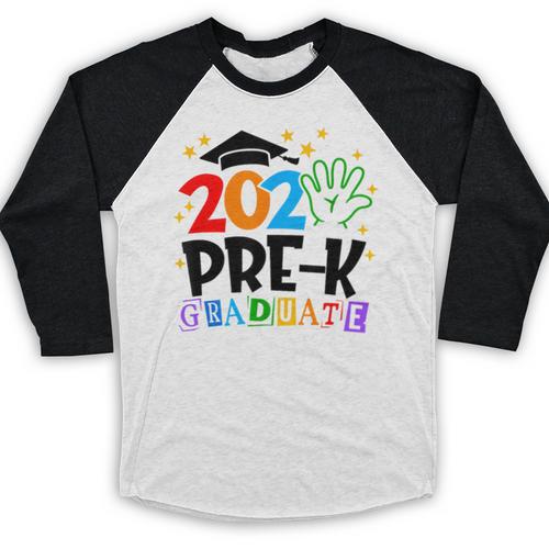 Pre-K Graduate 2025 Preschool Graduation Class Of 2025 Kids Baseball Raglan Shirt - Best Gift Smart