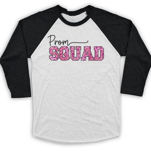 Prom Squad Prom Graduation Class Of 2024 Leopard Matching Baseball Raglan Shirt - Best Gift Smart
