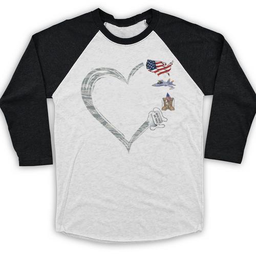 Proud Air Force Grandma Air Force Graduation Grandma USAF Baseball Raglan Shirt - Best Gift Smart
