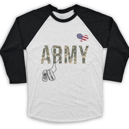 Proud Army Mom Army Graduation Mom US Army Mom Baseball Raglan Shirt - Best Gift Smart