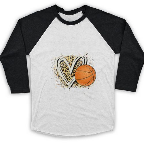 Proud Aunt Of A 2026 Senior Basketball Graduation Leopard Premium Tri-Blend Baseball Raglan Shirt - Best Gift Smart