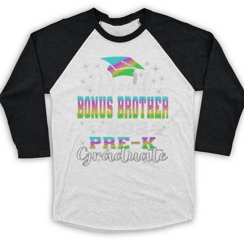 Proud Bonus Brother Of PreK School Graduate 2024 Graduation Premium Baseball Raglan Shirt - Best Gift Smart