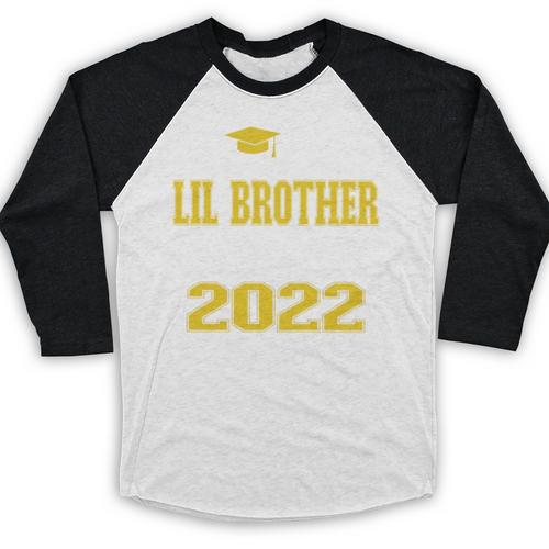 Proud Little Brother Of 2022 Graduate Class 2022 Graduation Baseball Raglan Shirt - Best Gift Smart