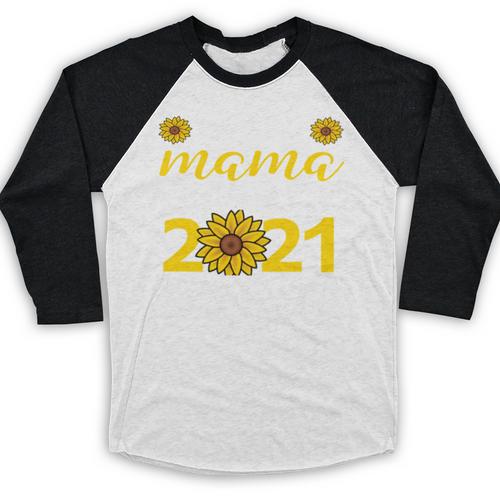 Proud Mama Of a 2021 Graduate Senior Mom 2021 Graduation Baseball Raglan Shirt - Best Gift Smart