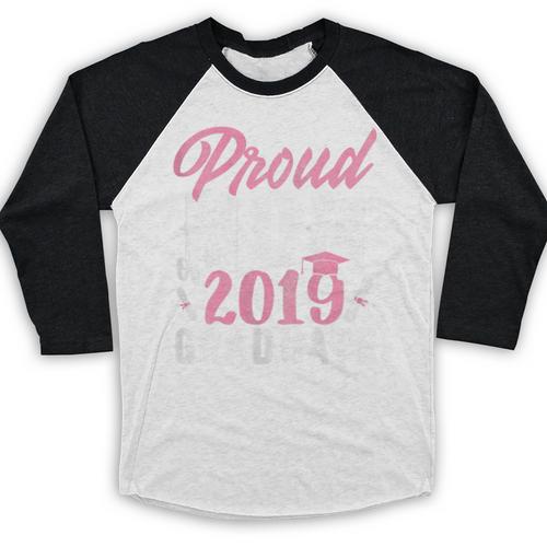 Proud Mom Of The Graduate Senior Class 2019 Graduation Party Baseball Raglan Shirt - Best Gift Smart