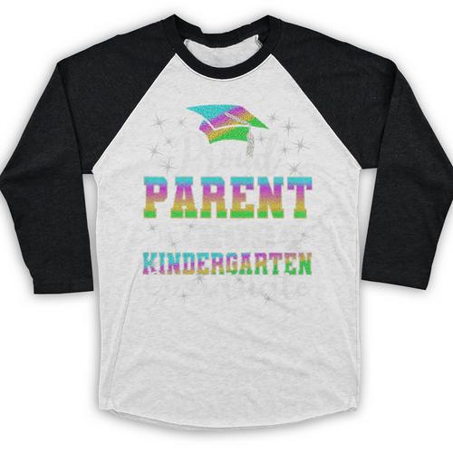Proud Parent Of Kindergarten Graduate 2024 Graduation Parent Premium Baseball Raglan Shirt - Best Gift Smart