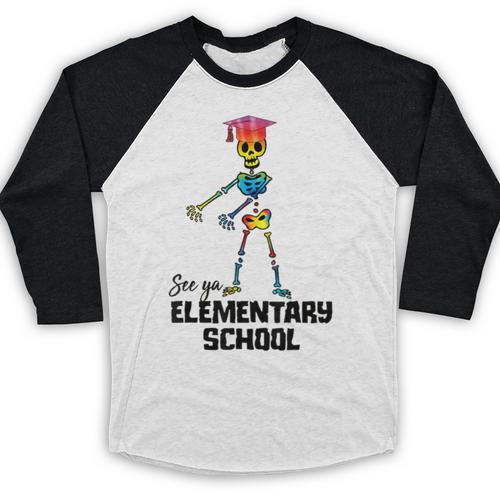 See Ya Elementary School Shirt Tie Dye Graduation Tee Baseball Raglan Shirt - Best Gift Smart