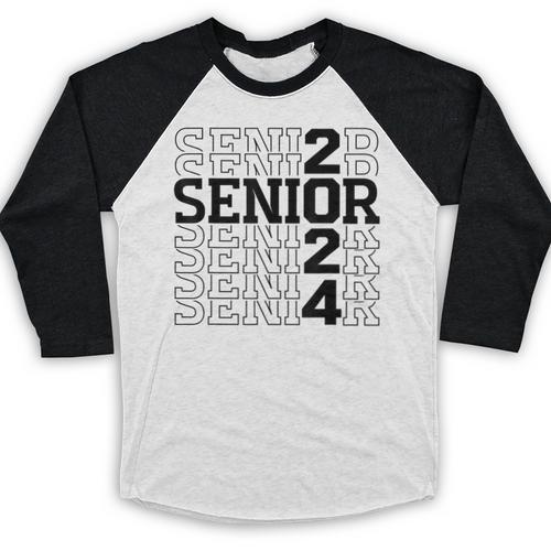 Senior 2024 Class Of 2024 Graduation 2024 Women Boy Girl Baseball Raglan Shirt - Best Gift Smart