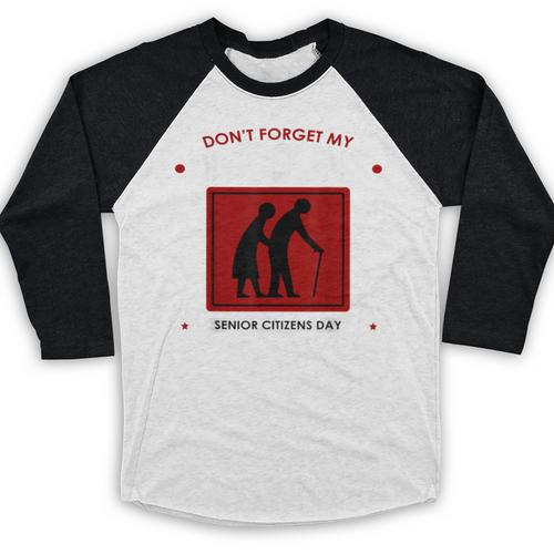 SENIOR CITIZENS DAY Don't Forget My DISCOUNT Graduation Day Baseball Raglan Shirt - Best Gift Smart