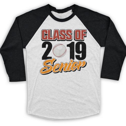 Senior Class Of 2019 Tshirt Graduation School Baseball Baseball Raglan Shirt - Best Gift Smart