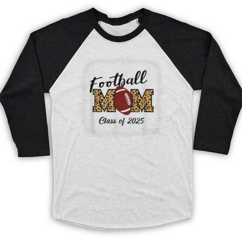 Senior Football Mom Class Of 2025 Graduation Graduate Baseball Raglan Shirt - Best Gift Smart