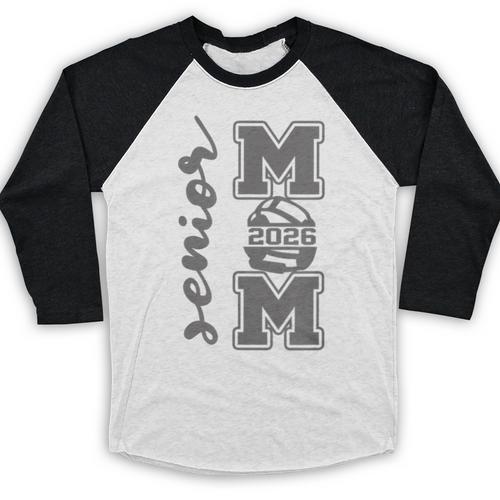 Senior Mom 2026 Wrestling Athlete Proud Parent Graduation Baseball Raglan Shirt - Best Gift Smart